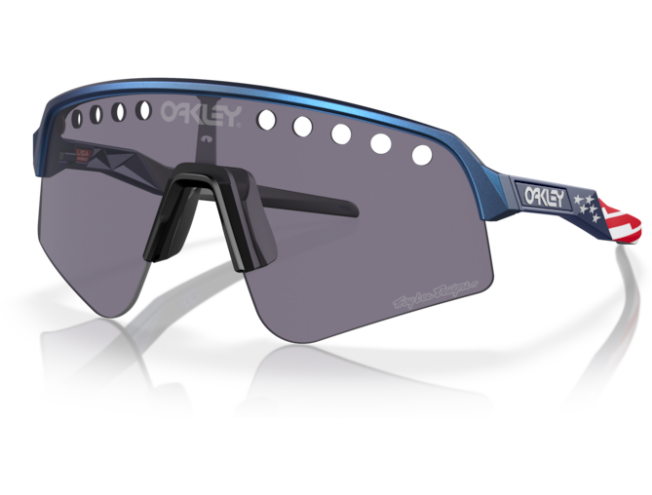 OAKLEY Sutro Lite Sweep Special Ed. "Troy Lee Designs Collection" Blue Colorshift Prizm Grey