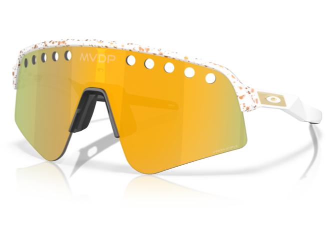 OAKLEY Sutro Lite Sweep Special Ed. "Mathieu Van Der Poel Collection" White splatter Prizm 24k
