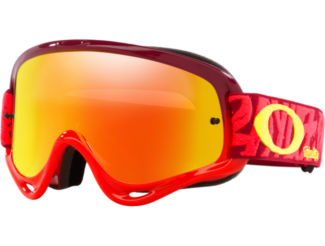 OAKLEY O-Frame MX Troy Lee Painted Red Fire Iridium