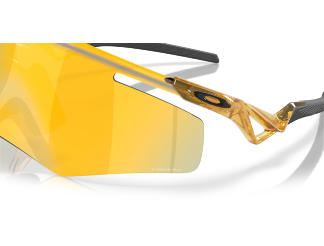 Päikeseprillid OAKLEY Qntm Kato Transparent Light Curry Prizm 24k Transparent Light Curry Prizm 24k